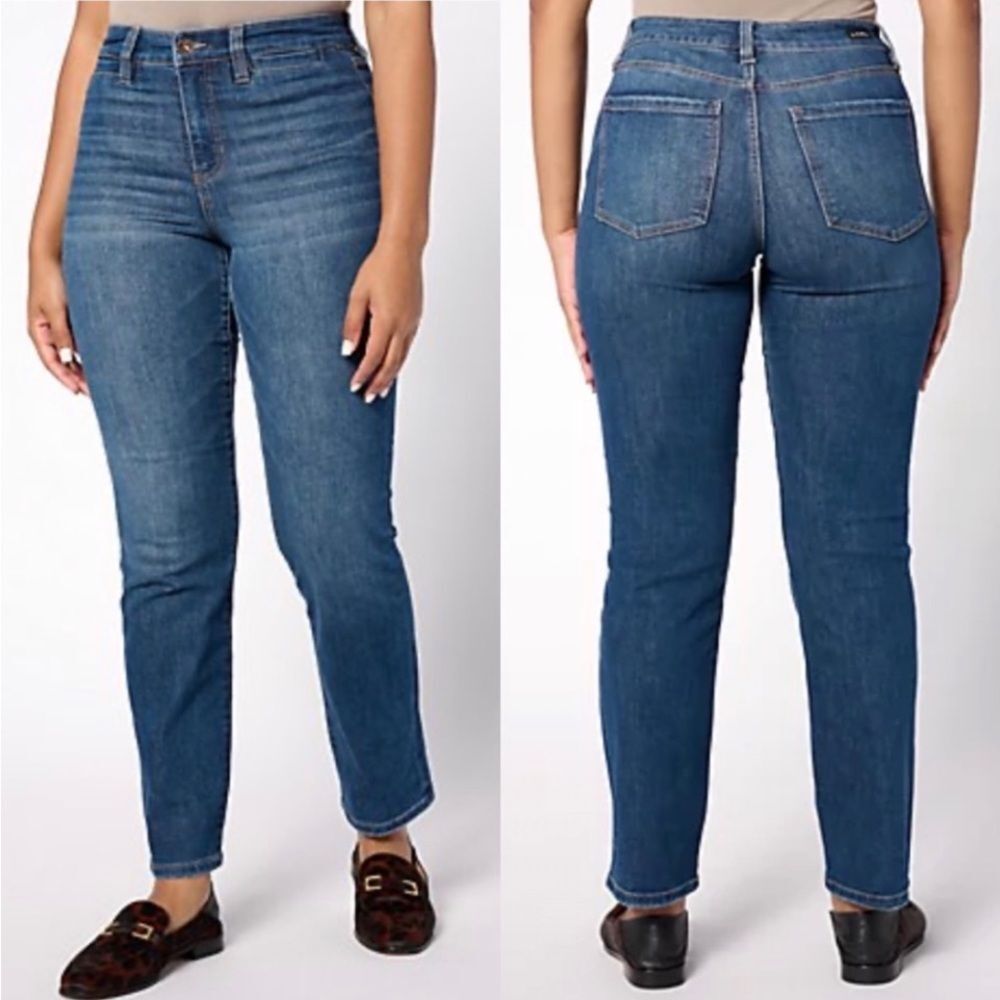 NWT Liverpool LVPL Sadie Straight Jeans‎ Welt Pocket in Spector Size 10 / 30